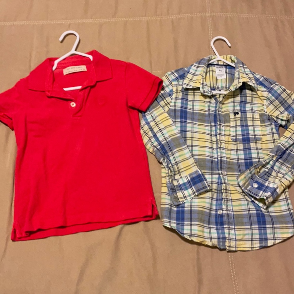 5/$20 Lot of boys shirts Zara and Carter’s